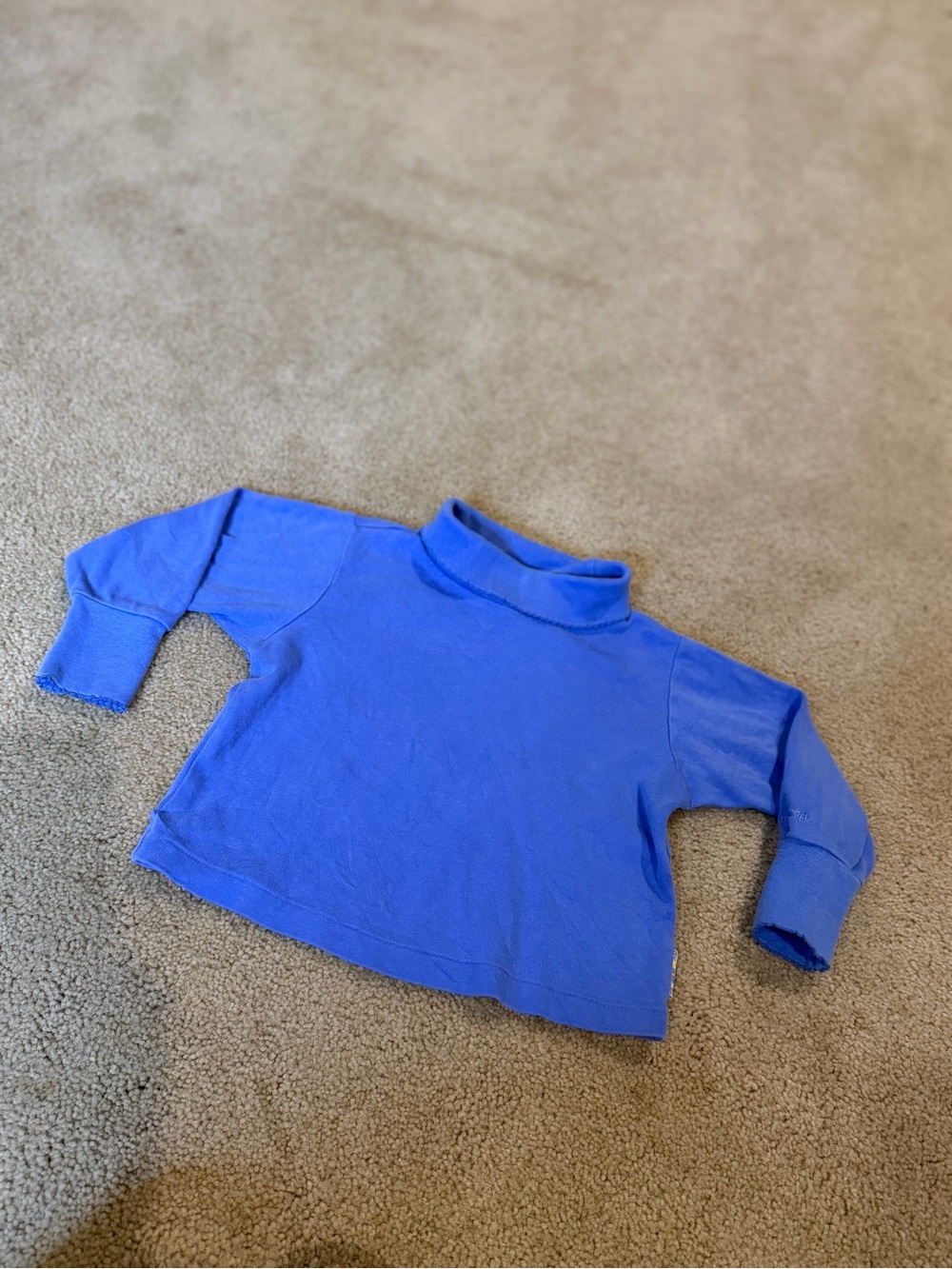 Vintage Rainbow Tag Gymboree Blue Turtleneck Kids Small 90s